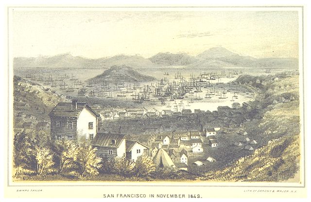 Illustration of San Francisco in 1850
