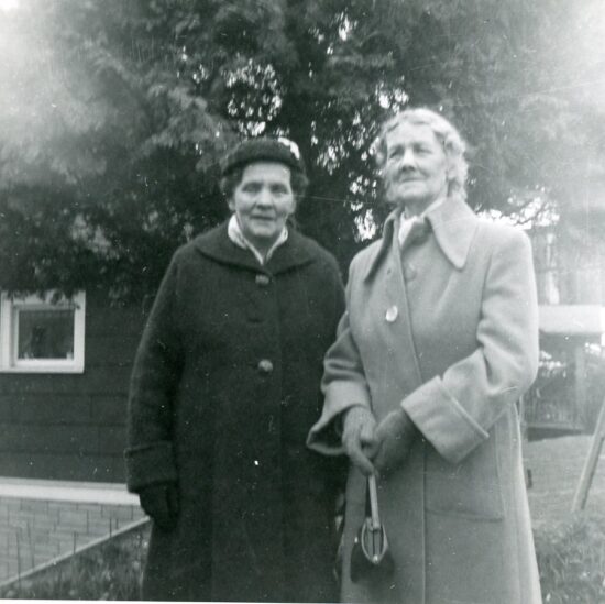 Hilda and Julia on Easter of 1956