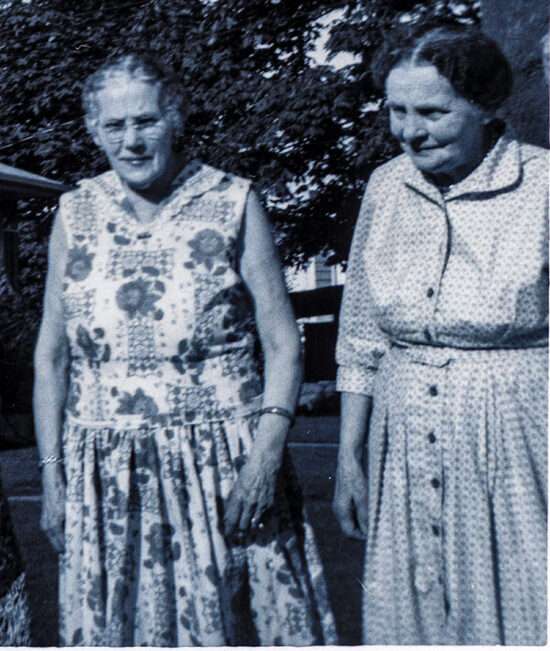 Emelia and Hilda in 1958