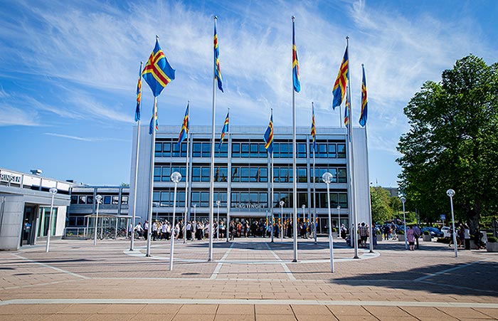 Government building in Mariehamn, Åland that housed the autonomous government of Åland