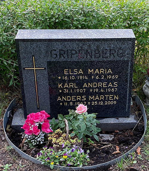 The Gripenberg family grave.