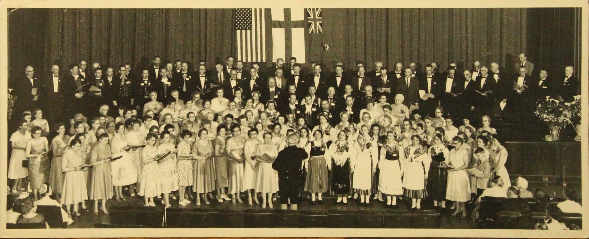 Order of Runeberg choir performing in Portland, Oregon in 1962.