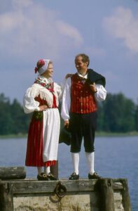 Pyttis Parish folk dress