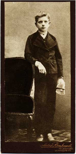 Childhood picture of Sibelius