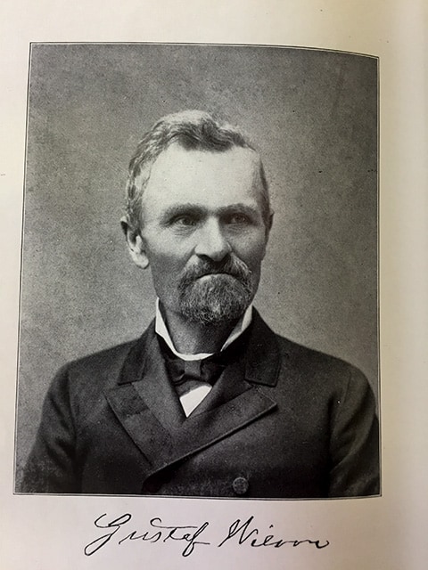 Portrait of Gustav Wilson a near the end of the 19th Century